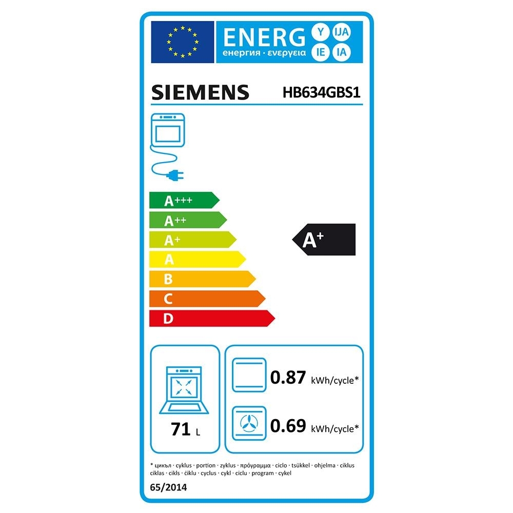 Orkaitė Siemens HB634GBW1 5