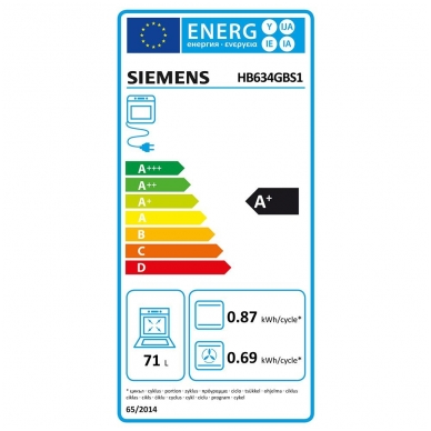 Orkaitė Siemens HB634GBW1 5