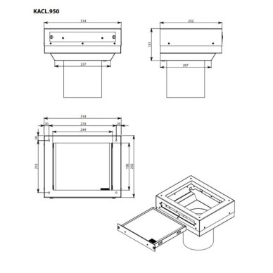 Filtravimo sistema Falmec KACL.950 3 Filtravimo sistema Falmec KACL.950 3