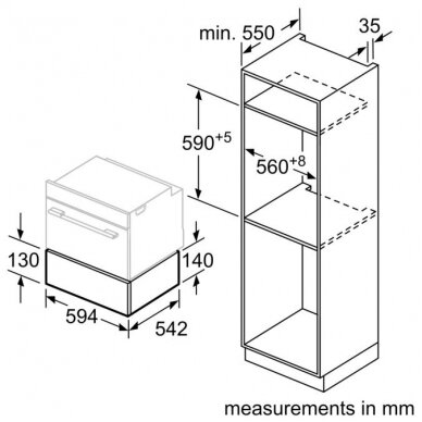 Įmontuojamas vakuumavimo stalčius Siemens BV910E1B1 4