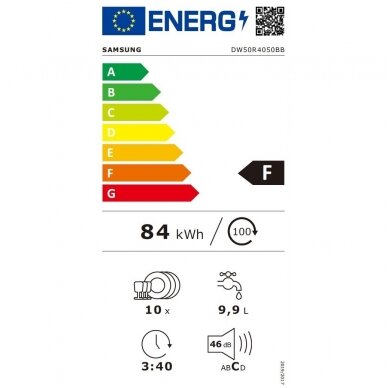 Indaplovė Samsung DW50R4040BB 4