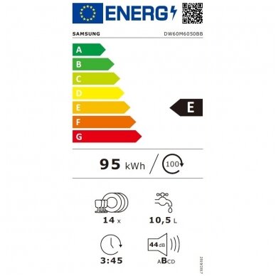 Indaplovė Samsung DW60M6050BB 4