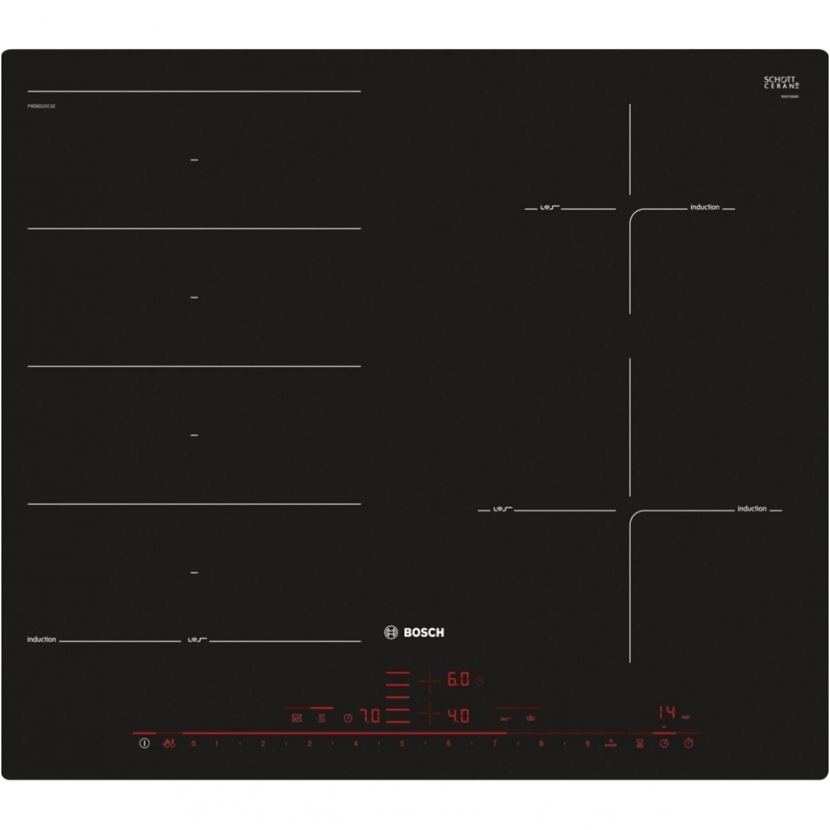 Kaitlentė Bosch PXE601DC1E Kaitlentė Bosch PXE601DC1E