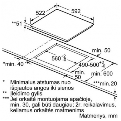 Kaitlentė Bosch PXE651FC1E 3 Kaitlentė Bosch PXE651FC1E 3