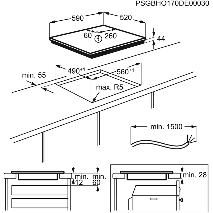 Kaitlentė Electrolux LIR60433 1 Kaitlentė Electrolux LIR60433 1