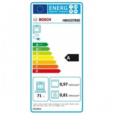 Orkaitė Bosch HBA537BS0 2 Orkaitė Bosch HBA537BS0 2