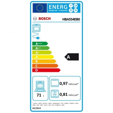 Orkaitė Bosch HBA554EB0 2 Orkaitė Bosch HBA554EB0 2
