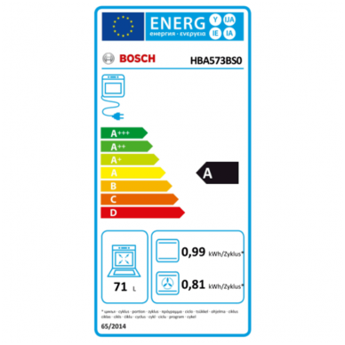 Orkaitė Bosch HBA573BS0 2 Orkaitė Bosch HBA573BS0 2