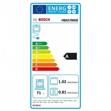 Orkaitė Bosch HBA5784S0 2