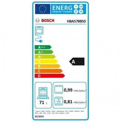 Orkaitė Bosch HBA578BS0 2