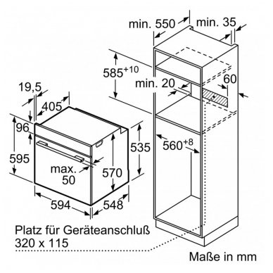 Orkaitė Bosch HBA578BS0 3