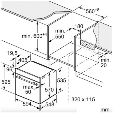 Orkaitė Siemens HB234A0B0 2