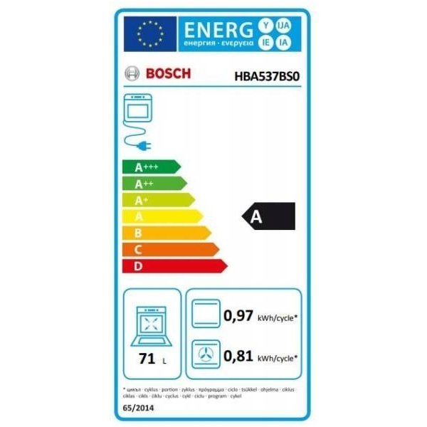 Orkaitė Bosch HBA537BS0 2 Orkaitė Bosch HBA537BS0 2