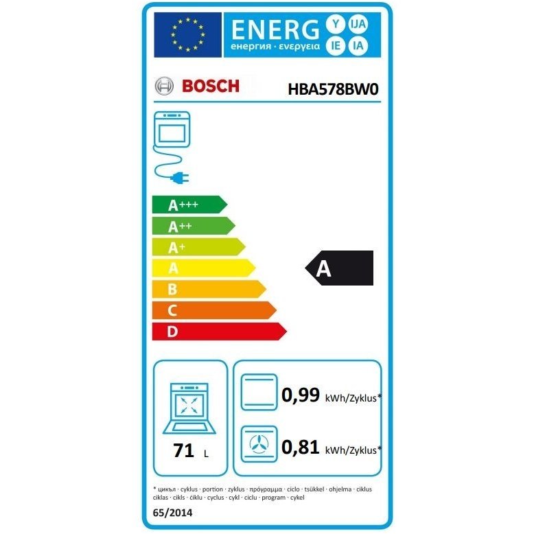 Orkaitė Bosch HBA578BW0 2