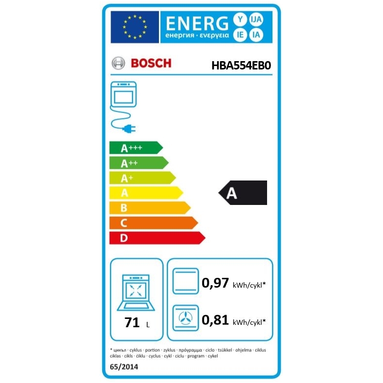 Orkaitė Bosch HBA554EB0 2 Orkaitė Bosch HBA554EB0 2