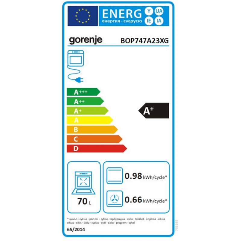 Orkaitė Gorenje BOP747A23XG 3 Orkaitė Gorenje BOP747A23XG 3