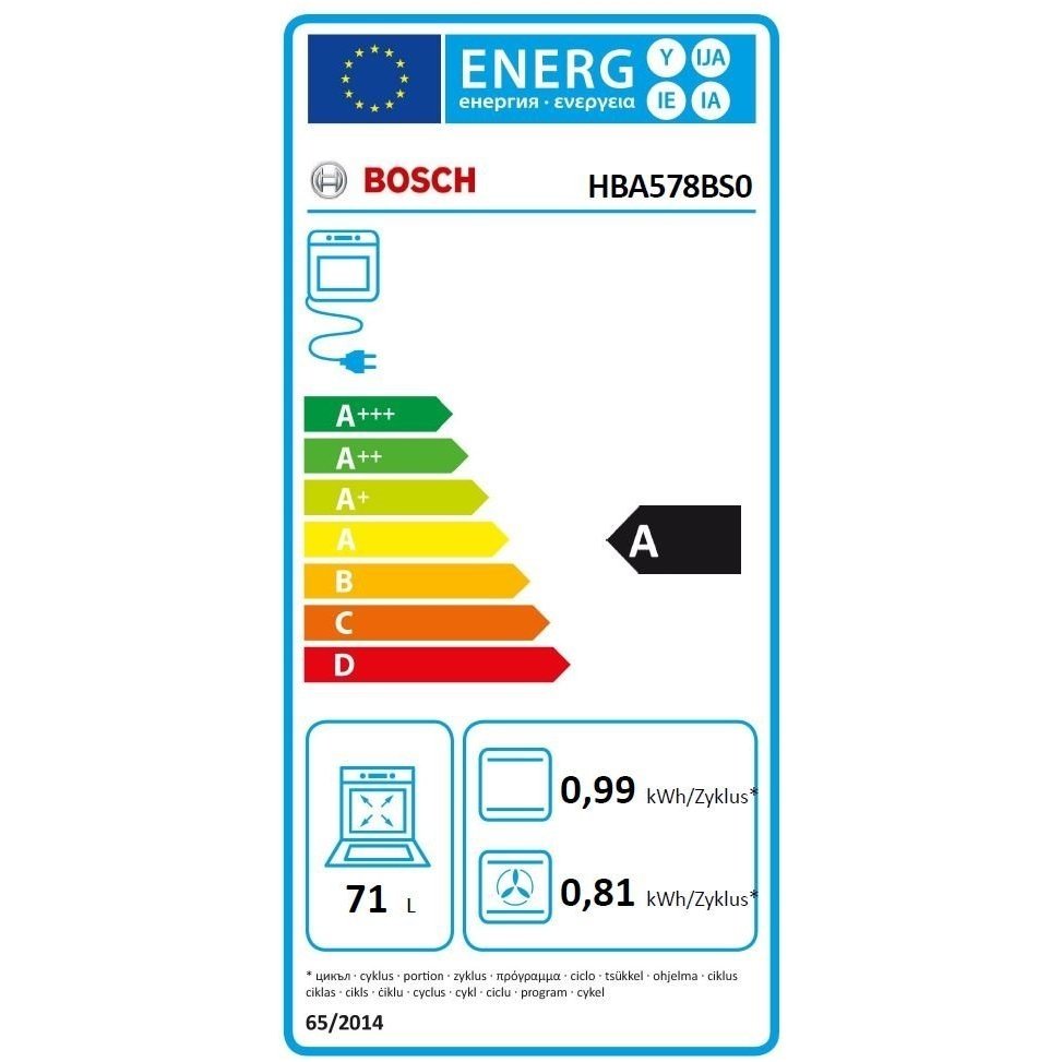 Orkaitė Bosch HBA578BS0 2