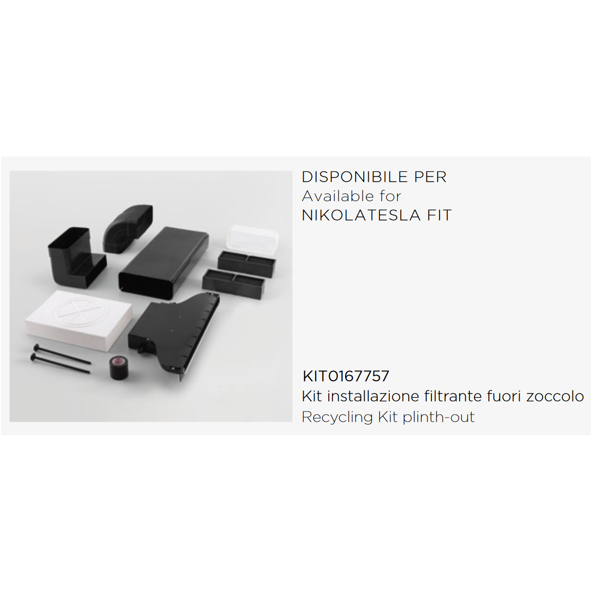 Priedas recirkuliacijai Elica KIT0167757 Priedas recirkuliacijai Elica KIT0167757