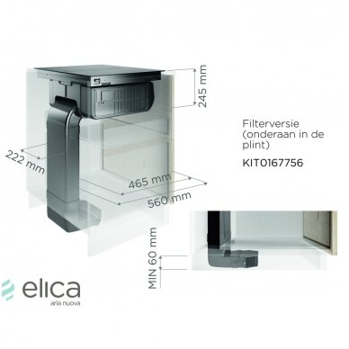 Priedas recirkuliacijai Elica KIT0167756 1 Priedas recirkuliacijai Elica KIT0167756 1