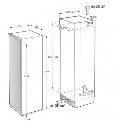 Šaldikliai Gorenje FNI518EA1 3 Šaldikliai Gorenje FNI518EA1 3