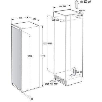 Šaldytuvas Gorenje RI517E62WF 5