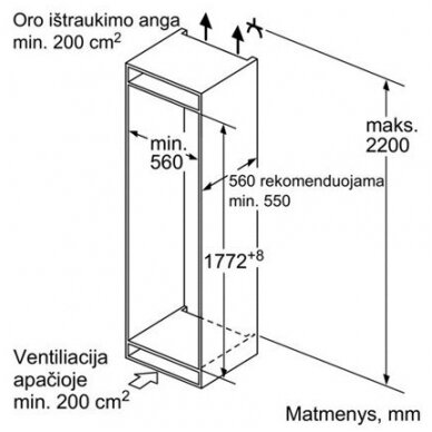 Šaldytuvas Siemens KI82LADE0 2 Šaldytuvas Siemens KI82LADE0 2