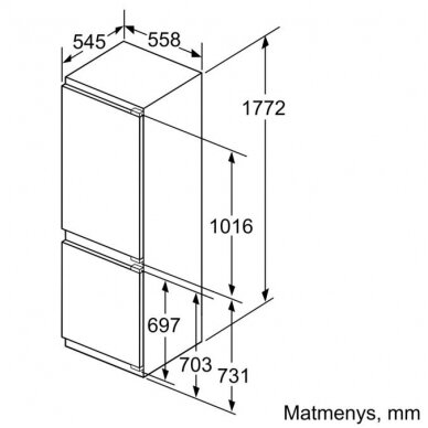 Šaldytuvas Siemens KI86NADF0 2 Šaldytuvas Siemens KI86NADF0 2