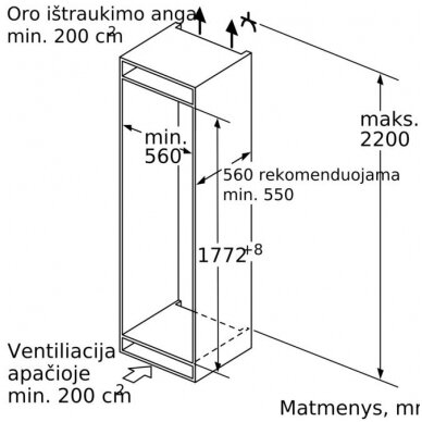 Šaldytuvas Siemens KI86NADF0 3 Šaldytuvas Siemens KI86NADF0 3