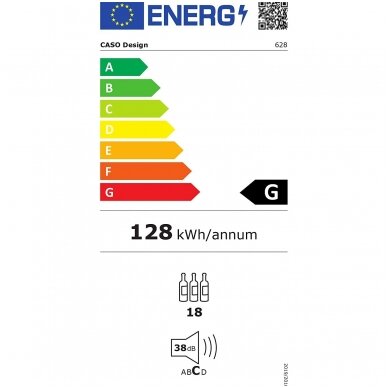 Šaldytuvas vynui Caso WineSafe 18 EB 1 Šaldytuvas vynui Caso WineSafe 18 EB 1