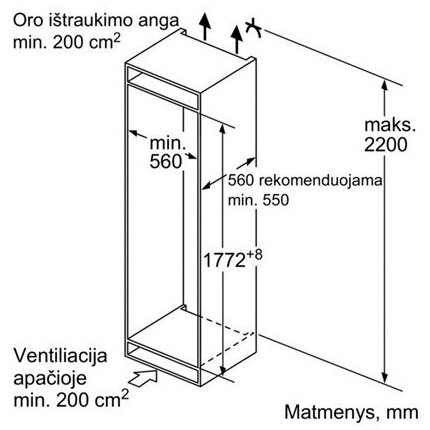 Šaldytuvas Siemens KI82LADE0 2 Šaldytuvas Siemens KI82LADE0 2