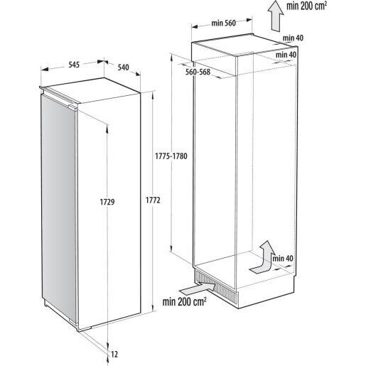 Šaldytuvas Gorenje RI517E62WF 5