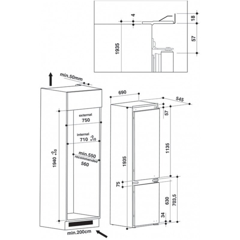 Šaldytuvas Whirlpool SP40 802 EU 2 3