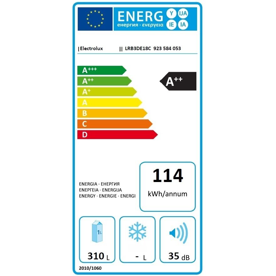 Šaldytuvas Electrolux LRB3DE18C 1 Šaldytuvas Electrolux LRB3DE18C 1